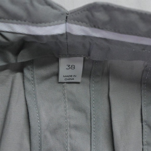 Bradley Allen 38 x 8" Light Gray Stretch‎ Chino Shorts - Picture 4 of 7